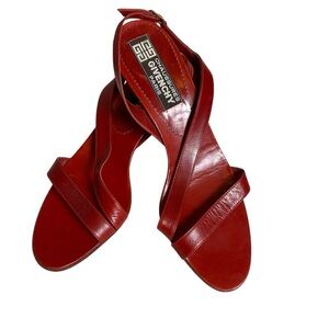 Givenchy Women's Red Sandals Size 7 1/2